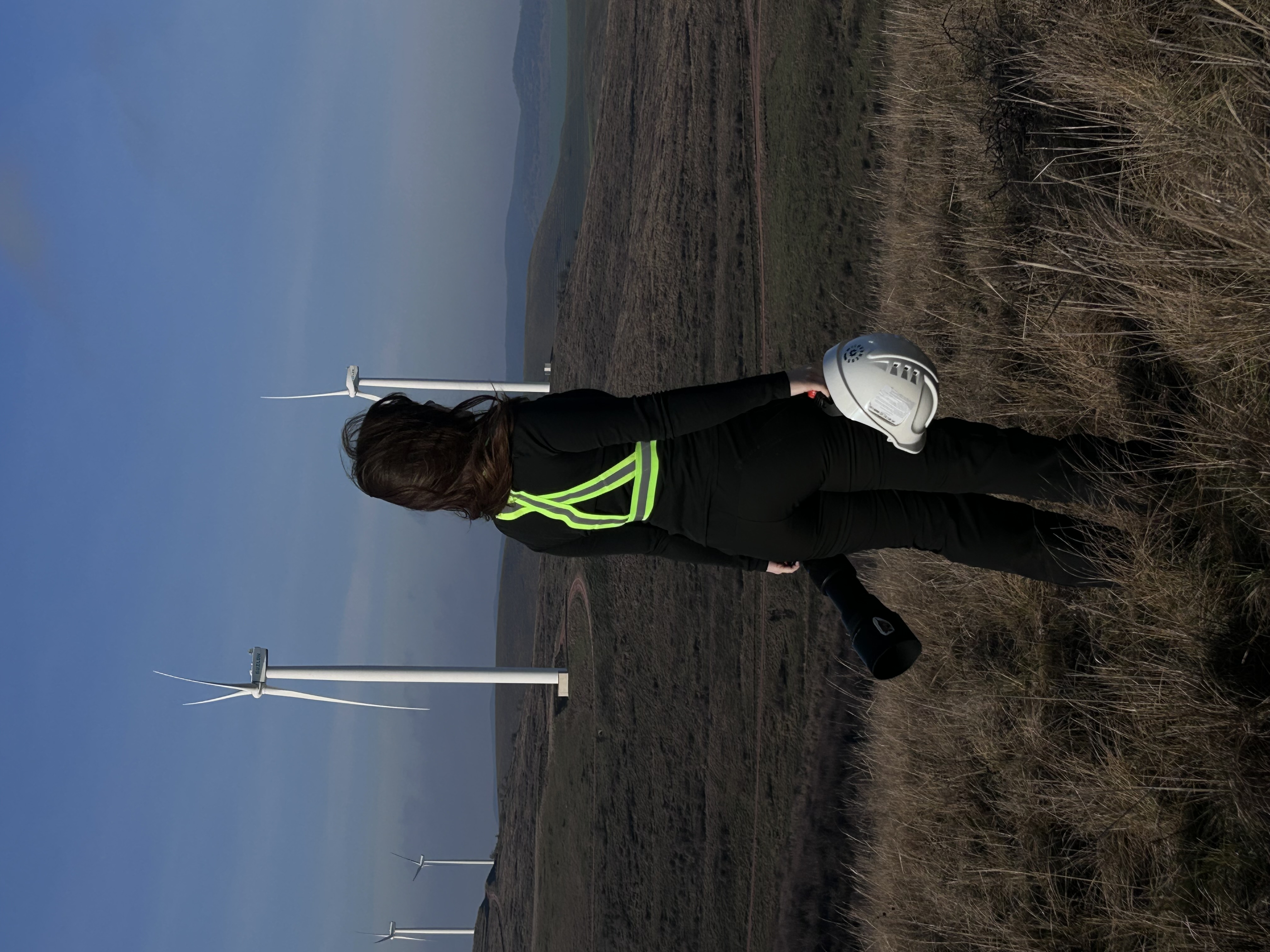 Sara in the field